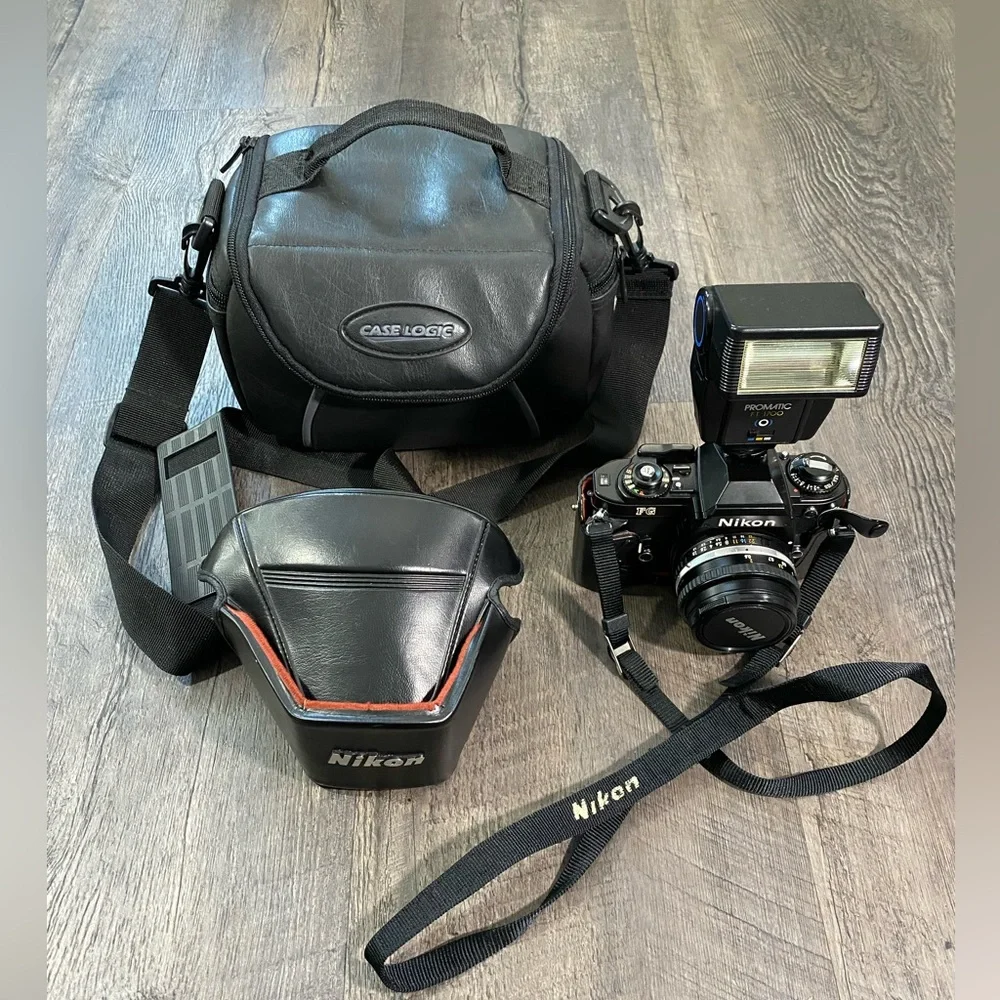 Nikon FG 35mm SLR Film Camera w/Nikon 50mm 1:1.8 Lens